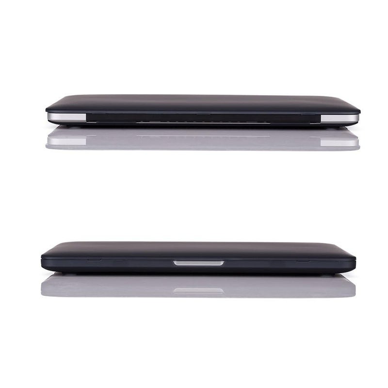 RUBAN Case For MacBook Retina Pro 15 inch A1398 (2015-2012) , Plastic Smooth Matte Hard Case Shell with TPU Keyboard Cover, Black - Image 4